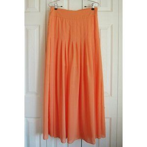 Anthropologie Peach Maxi Skirt